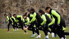 Entrenamiento del Andorra.