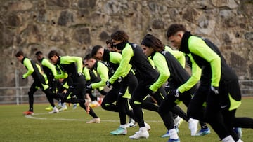 Entrenamiento del Andorra.