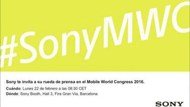 Sony nos invita a su evento en el MWC de Barcelona