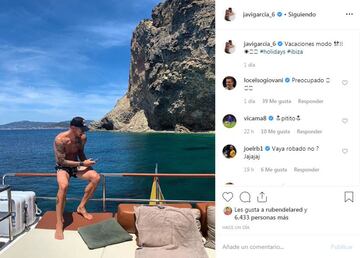 Sports stars on their summer holidays