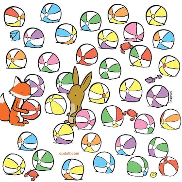Reto visual: Encuentra la pelota que es diferente a las demás