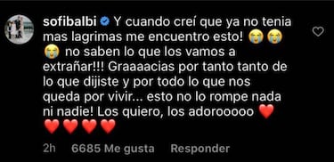 El emotivo mensaje de Antonela Roccuzzo para despedir a Sofía Balbi, esposa de Luis Suárez