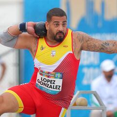 Kim López, subcampeón del mundo de lanzamiento de peso