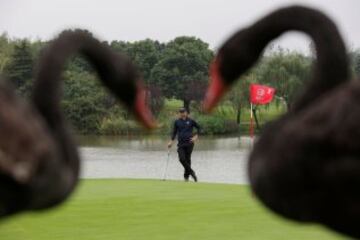 El golfista australiano Adam Scott durante el Torneo de Shanghai. 