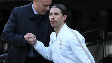 Ramos, en un partido con el Madrid.
