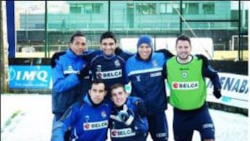 Carlos Bueno, Claudio Bravo, Griezmann y Johnatan Estrada la ONU de la Real Sociedad