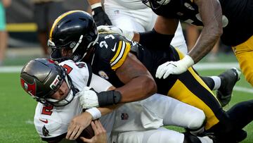The Pittsburgh rookie suffered a sprained medial collateral ligament during the game against the Carolina Panthers.