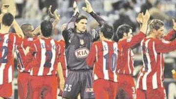 <b>TRES MESES DESPUÉS. </b>El Atlético pudo volver a celebrar una victoria tras doce partidos (diez de Liga y dos de Copa) sin ganar.