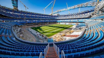 Official photographs of construction work on the Santiago Bernabéu. October 2020.