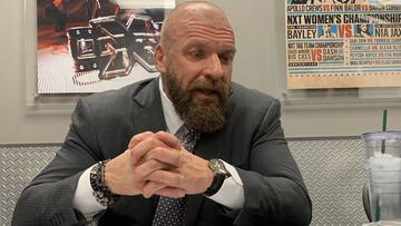 Triple H durante una entrevista.