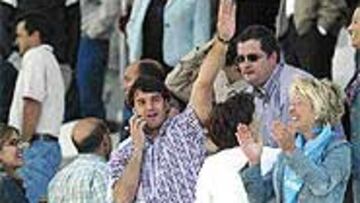 <B>ESTUVO EN LEGANÉS PARA VER AL OVIEDO</B>. Esteban acudió ayer a Leganés para ver la victoria ovetense ante el Leganés.