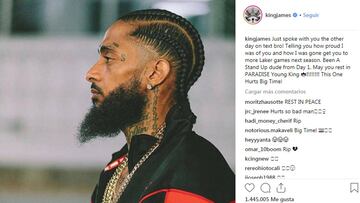 La NBA, en shock por el asesinato del rapero Nipsey Hussle