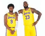 LeBron James y Bronny posan como el primer dúo padre e hijo en la NBA