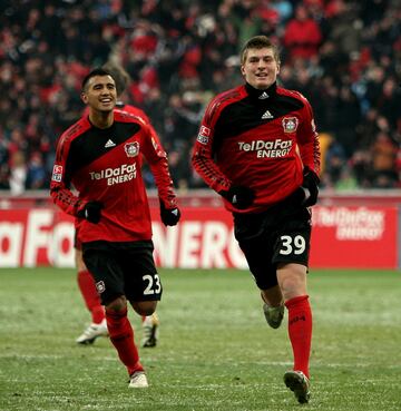 Defendieron juntos la camiseta del Bayer Leverkusen desde 2008 a 2010