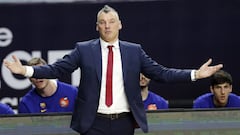 Sarunas Jasikevicius, entrenador del Bar&ccedil;a.