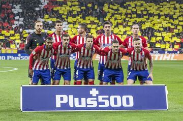 Once inicial del Atlético de Madrid 