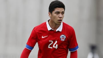 F&uacute;tbol, Chile v M&eacute;xico.
 Partido amistoso sub 17, 2015.
 El jugador de la selecci&oacute;n chilena, Diego Gonzalez, controla el bal&oacute;n durante el partido amistoso categor&iacute;a sub 17 contra M&eacute;xico disputado en el estadio Nacional de Santiago, Chile.
 03/10/2015
 Andr&eacute;s Pi&ntilde;a/Photosport*******
 
 Football, Chile v M&eacute;xico.
 Friendly football match U 17, 2015.
 Chile&#039;s player, Diego Gonzalez, controls the ball during the friendly under 17 football match against Mexico at the National stadium in Santiago, Chile.
 03/10/2015
 Andres Pina/Photosport