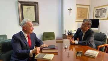 Gustavo Petro y Álvaro Uribe, reunion del presidente electo