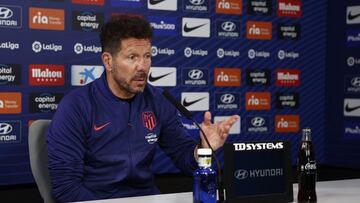 Simeone, en rueda de Prensa.