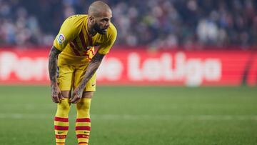 Daniel Alves, en Los Cármenes.