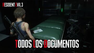 Guía Resident Evil 3 Remake: todos los documentos, y dónde encontrarlos
