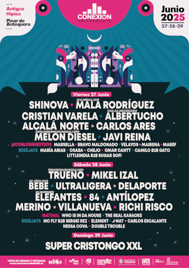 El Conexin Valladolid cierra su cartel: artistas, fechas y entradas