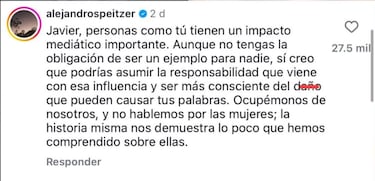 Alex Speitzer defiende a las mujeres y estalla contra ‘Chicharito’ por polémicos videos
