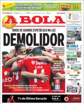 Portadas de la prensa deportiva