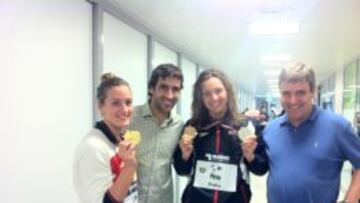 Mireia Belmonte, Ra&uacute;l, Melani Costa y Miguel Cardenal. 