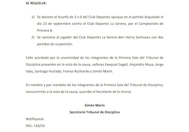 Más dramatismo en la B: una sanción altera la tabla de posiciones