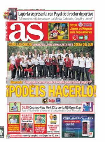 Las portadas de AS de junio