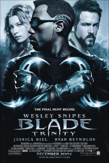 blade trinity poster marvel wesley snipes jessica biel ryan reynolds