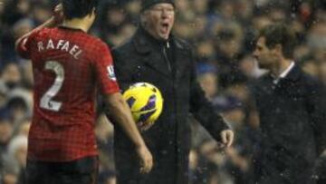Ferguson acab&oacute; indignado ante el Tottenham.