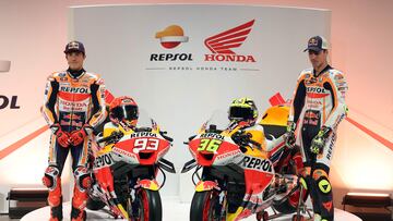 Márquez y Mir juntos en la presentación del Repsol Honda 2023.