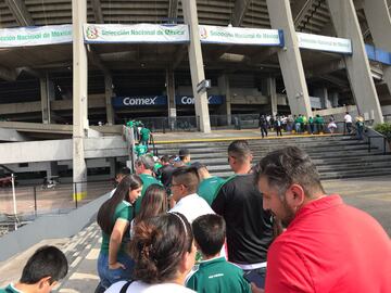 El color del México vs Escocia, en el Estadio Azteca