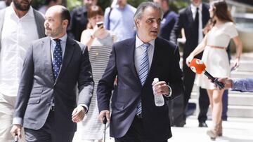 Pau Molins, el abogado del expresidente del Barcelona, Sandro Rosell en la Audiencia Provincial.