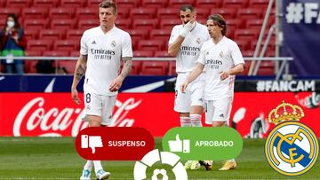 Aprueba o suspende el partido de los jugadores del Madrid