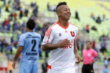 Leonardo Valencia (U.de Chile): Con cinco pases gol fue uno de los mejores asistidores del Apertura. Los mejores momentos de la U en el semestre pasaron por su juego.