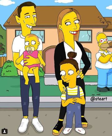 Así se ven los cracks del fútbol en los Simpsons