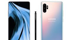 Samsung Galaxy Note 10, filtrado su aspecto con tres cámaras verticales