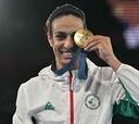 Imane Khelif, la boxeadora hiperandrógina que ganó el oro olímpico, nueva estrella de la moda
