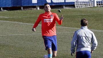 Lucas Hern&aacute;ndez en un entrenamiento. 