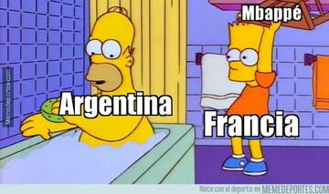 Los mejores memes del Francia-Argentina