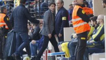 Marcelino, en el momento de ser expulsado.