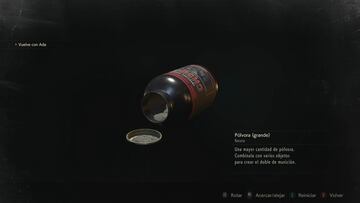 Cómo mezclar pólvora en Resident Evil 2 Remake