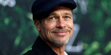 Brad Pitt durante el estreno de Z, ciudad perdida.