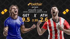 Getafe CF vs. Athletic Club: horario, dónde ver, pronósticos y clasificación