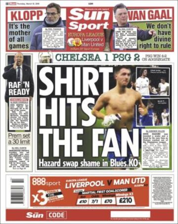 Portadas de la prensa mundial