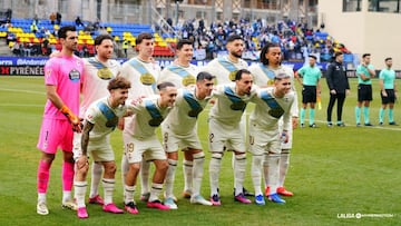 El once titular del Deportivo ante el Andorra.