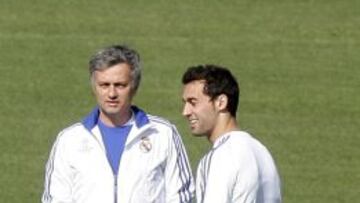 Mourinho y Arbeloa, cuando el portugués dirigía al Real Madrid.